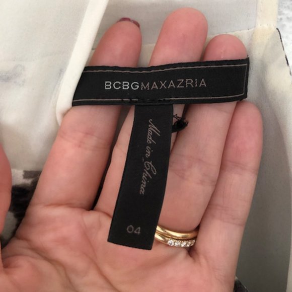 BCBG Tara Printed Color Block Dress - Picture 7 of 8